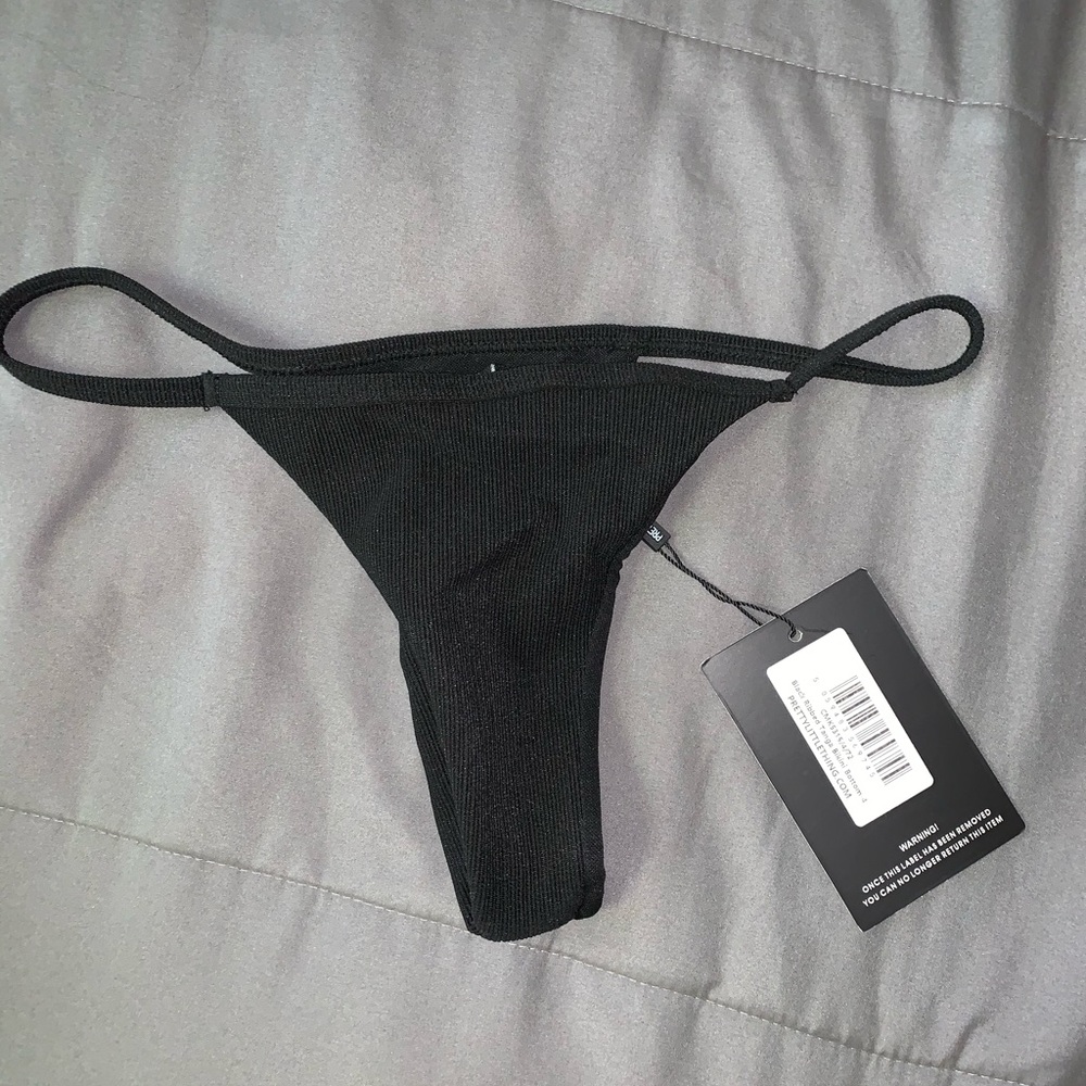 Black bikini bottom